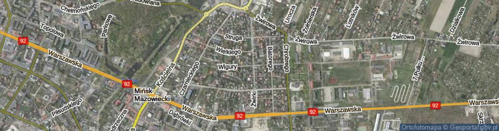 Zdjęcie satelitarne Wigury Stanisława, inż. pil. ul.